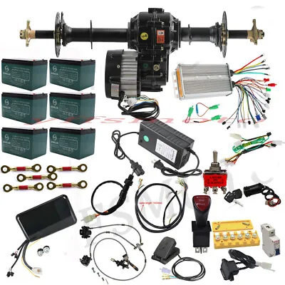 1000W 1500W Differential Motor Rear Axle Kit Tyre Wheel Assembly For Go Kart ATV • $99.20