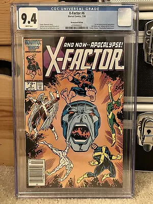 X-Factor #6 Marvel 1986 CGC 9.4 White Pages 1st Full Appearance Of Apocalypse • $85