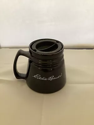 EDDIE BAUER Outdoor Outfitters Black Travel Coffee Mug W/ Nonskid Bottom And Lid • $16.99