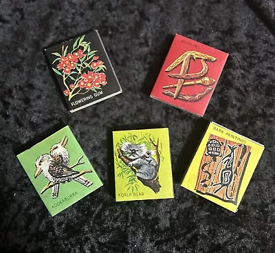 5 X Vintage Collector Match Boxes Indigenous Or Bush Theme • $20