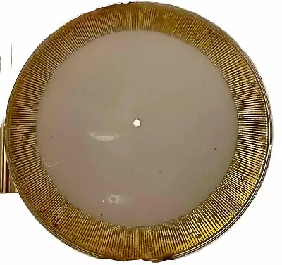Vintage Mid Century MCM Retro Atomic Starburst Circle Ceiling Light 19.5” • $169