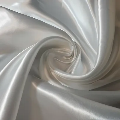 *Premium* Silky Satin Lining FABRIC Polyester Dress Craft Material 58  By Meter • £5.05