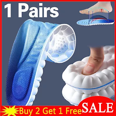 Work 5D Boot Shoes Insoles Hiking Trainer Inner Soles Inserts Breathable UK • £2.61