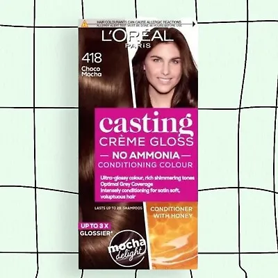 £12.34 • Buy L'Oreal Casting Creme Gloss Semi-Permanent Hair Colour 418 Choco Mocha