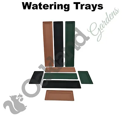 Watering Trays Plant Pot Drip Saucer Windowsill Seed Tray Planter Window Box • £9.45