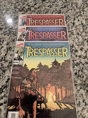 Trespasser 1 2 And 4 Alterna Comics 2017 All First Prints. HTF Low Print Run. • $155