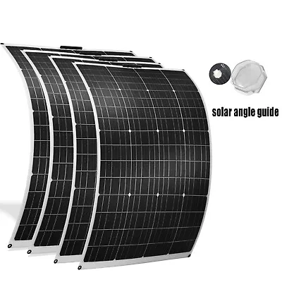 £310 • Buy 12V 100W 300W 1000W 500W Flexible Monocrystalline Solar Panel For Boat RV Camper