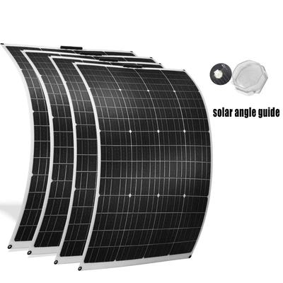 £310 • Buy 12V 100W 300W 1000W 500W Flexible Monocrystalline Solar Panel For Boat RV Camper