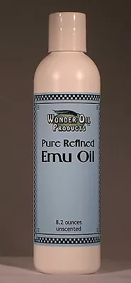 8 Fl. Ounces American Triple Refined 100% Pure Emu Oil. Creamy White. No Odor. • $48.99