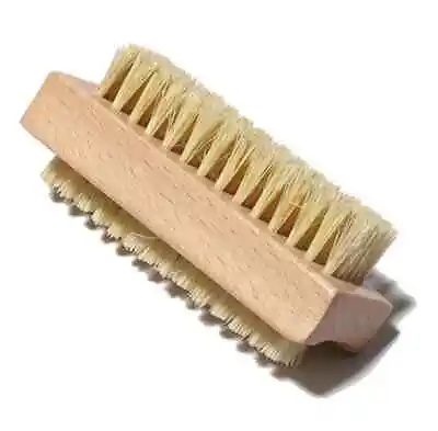 Wooden Fingernail Brush Boar Bristle Dual Sided Wood Nails Hygiene Mani Pedi NEW • $8.49