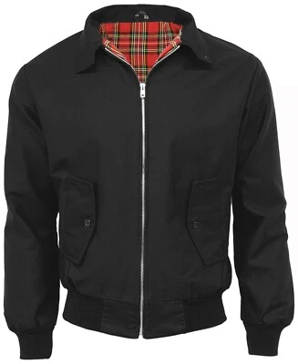 £19.95 • Buy Mens Classic Vintage Scooter 1Harrington1 Bomber Jacket | Tartan Lined | Biker