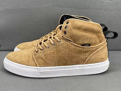 VANS ALOMAR LUXE REVERSE Shoes SUEDE TAN Men’s Size 10.5 Sneakers • $52