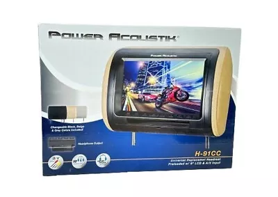 Power Acoustik H-91CC Universal Headrest W/ 9  LCD Monitor 3 ColorsH-91CC • $120