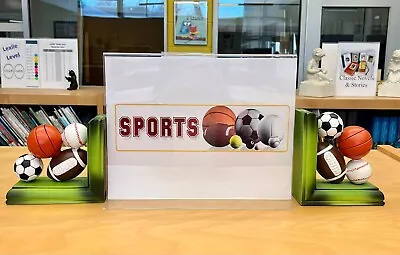 Bookends Sports Equipment Balls For Display Only  Excellent Condition  • $45