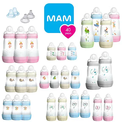 MAM Easy Start Self-Sterilising Anti-Colic Newborn & Baby Feeding Milk Bottle • £10.49