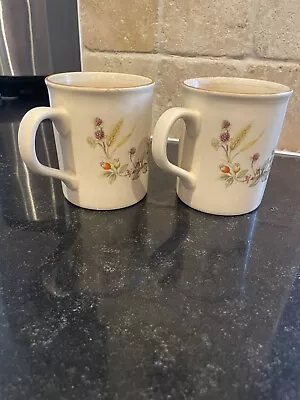 Marks And Spencer M&s Harvest 2 Mugs - Exc Condition • £2