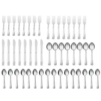 48 Pcs Silverware Set For 8 Stainless Steel Flatware Cutlery Utensil Kitchen New • $16.49