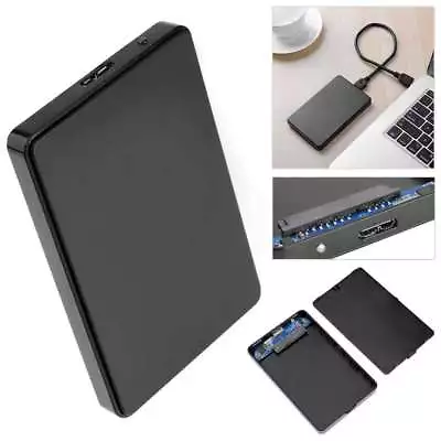 $12.99 • Buy 2.5  Hard Drive SATA USB3.0 Caddy Enclosure External Casing Laptop HDD SSD SSHD 