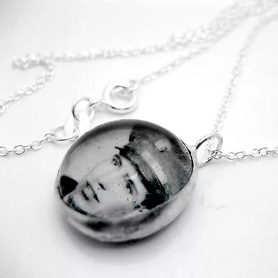 $17.97 • Buy Custom Keepsake Photo Glass Bubble Silver Necklace BN Charm Personalized Pendant