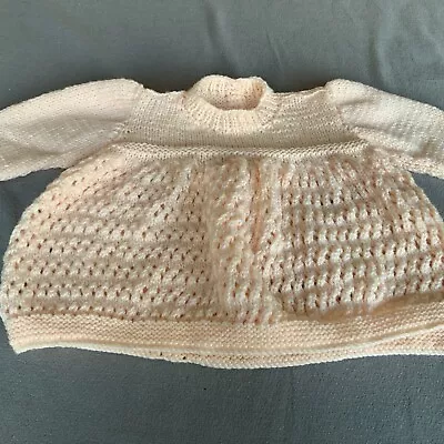 Premature/newborn Hand Knitted Dress • £1