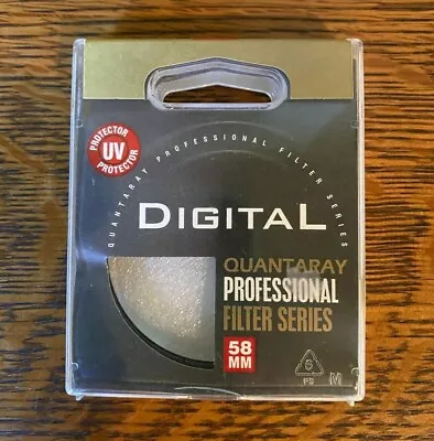 Quantaray 58mm Pro-Digital Professional UV (24-166-8193) Filter New • $2.99