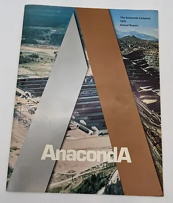 1970 Anaconda Company Annual Report Vintage Publication Booklet Metals • $29.99