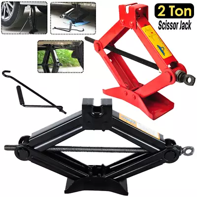 2 Ton Scissor Jack Handle Crank Tool Tire Wheel Lug Wrench Jack Car Van Garage • $27.99