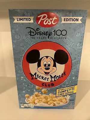 POST DISNEY 100 YEARS OF WONDER CONFETTI CAKE FLAVORED CEREAL 16OZ ~Mickey Mouse • $14.40