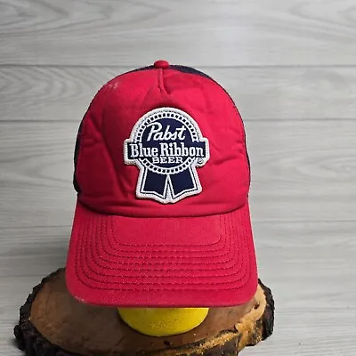Pabst Blue Ribbon PBR Truckers Hat Cap Red Mesh Snapback • $6