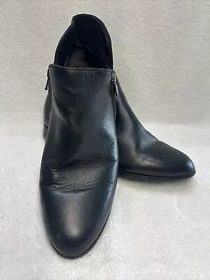 Munro Womens Averee Black Leather Booties Dress Ankle Boots Shoes. Size 9w USA • $24.99