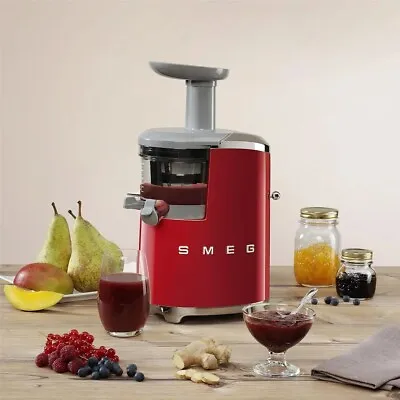 Smeg Sjf01rduk In Red 150w Slow Juicer Retro Style Aesthetic • £320