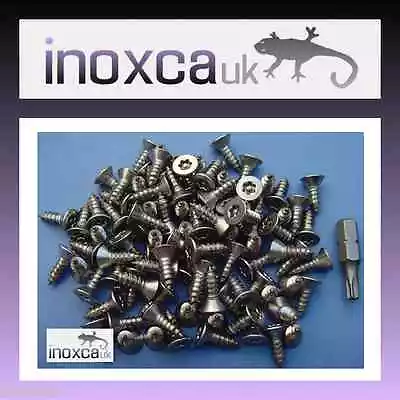 Stainless Steel A2 Tamper Proof Security Wood Screws Torx Pin Tx20 T20 Csk + Bit • £245.58