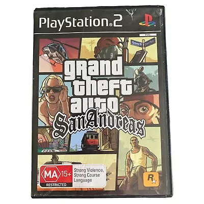 Grand Theft Auto: San Andreas PlayStation 2 PS2 Black Label With Map And Manual • $21.47