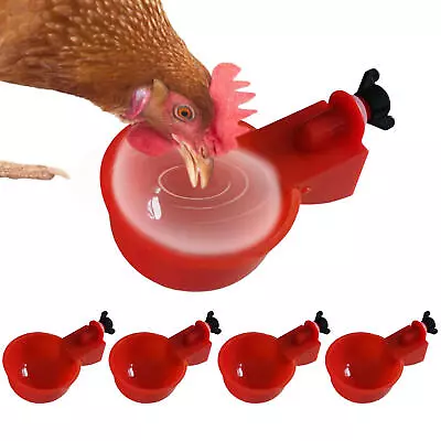 Automatic Chicken Water Cups Feeder For Chicks Duck Geese Rabbits Pigeons • $7.85