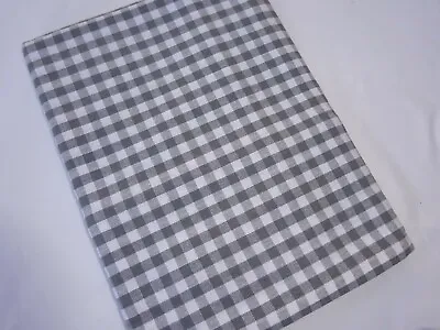 100% Cotton Grey & White Gingham Tablecloth Or Runner Lime & White Cloth Or Mats • £9.99