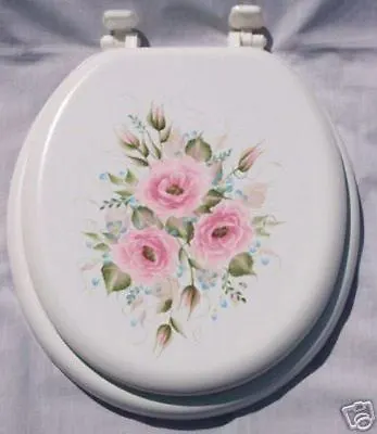 Hp Roses/toilet Seat/pink/robins Egg Blue/new Item/wow • £72.24