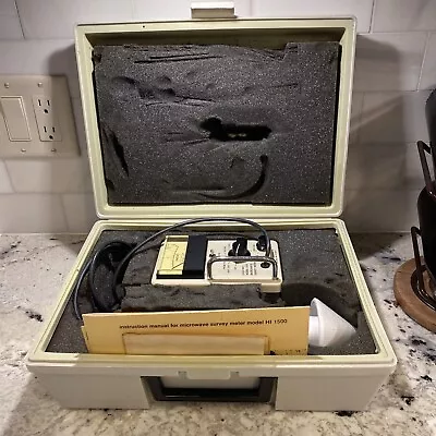 Vintage 2450mhz Microwave Survey Meter Holaday Model 1500 With Case • $49.99
