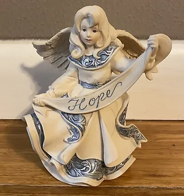 Sarah's Angels MORGAN 5” Angel Figurine With Hope Ribbon #03923 • $12.74