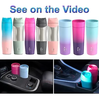 Travel Mug For Hot Cold Drink Insulated Coffee Flask Cup Reusable Thermal • £17.99