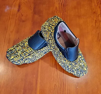 Handmade Bowling Shoe Covers - Gold Swirls (Large) • $30