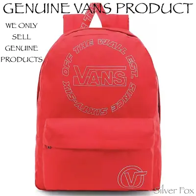 Vans Old Skool Iii Hibiscus Red Backpack School Travel Sports Gym Bag Brand New • $39.95