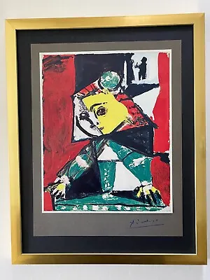 $129 • Buy Pablo Picasso+ Original 1969 + Signed + Hand Tipped Color Plate Maids Of Honor