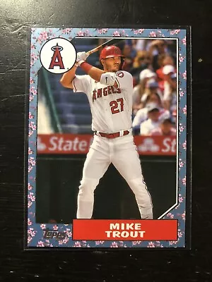 2022 Topps MLB Baseball Japan Edition MIKE TROUT 1987 Cherry Tree Insert #87B-24 • $19.99