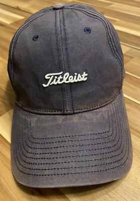 Vintage Titleist Blue Adjustable Blue Striped Strap Back Hat OSFM • $12