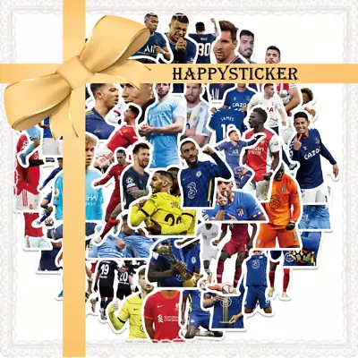 50pcs Soccer Stars Sports Football Stickers Vinyl Decal Skateboard Notebook • $4.99