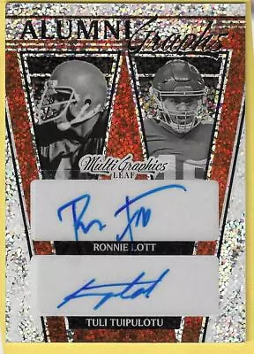 2023 Leaf MultiGraphics Ronnie Lott/Tuli Tuipulotu Dual USC Autos 06/10 • $33.99