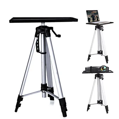 $40.74 • Buy Projector Tripod Stand Aluminium Adjustable For Laptop With Tray 140cm Height