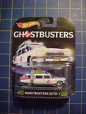 1/64 Hot Wheels Retro Entertainment Ghostbusters Ecto-1!  Nip  Cadillac • £22.15
