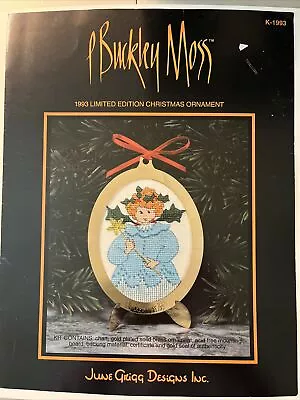P Buckley Moss K-1993 CHRISTMAS ORNAMENT 1993 Angel Counted Cross Stitch Booklet • $5.09