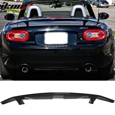 Fits 06-15 Mazda MX-5 Miata Rear Trunk Spoiler Wing Deck Lid Tail Gloss Black • $125.99